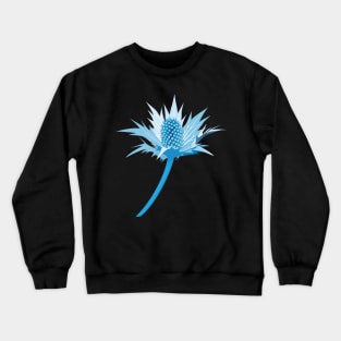 bellflower and eryngium thistle truchet Crewneck Sweatshirt